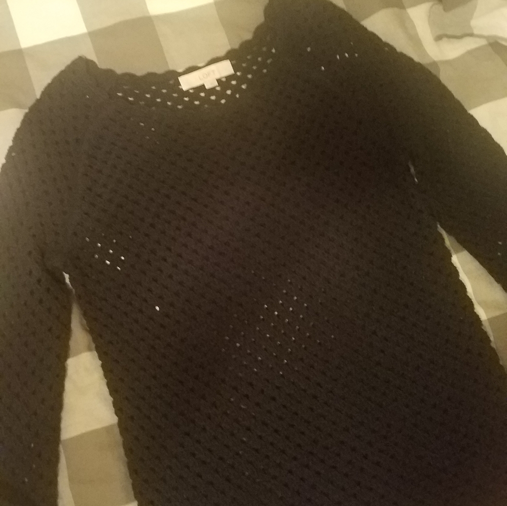 Loft Navy Knit Sweater